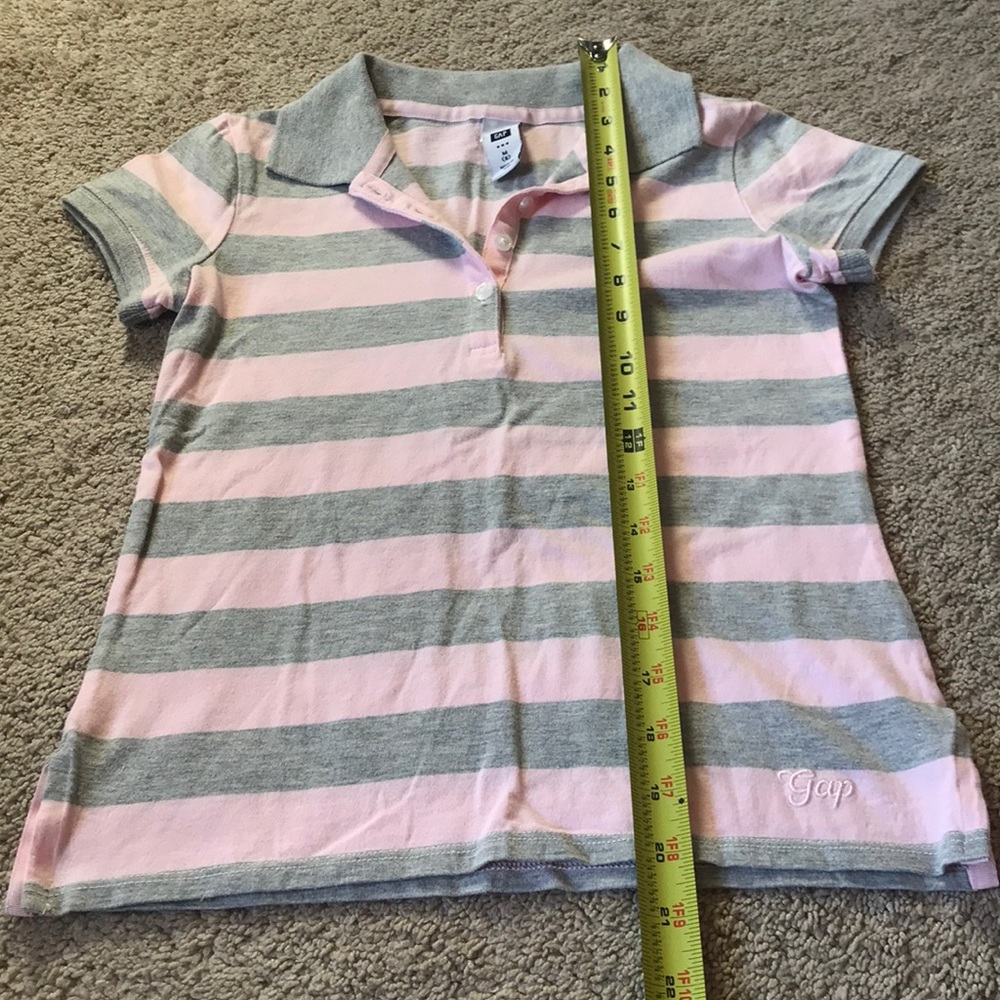 🛍 Girl’s GAP Short Sleeved Striped Polo - Picture 5 of 7